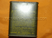 US Army Insecticide can